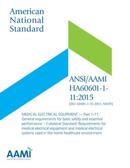 AAMI HA60601-1-11:2015 (IEC 60601-1-11:2015, MOD)