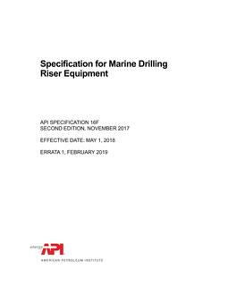 API Spec 16F