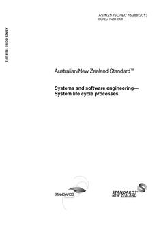AS/NZS ISO/IEC 15288:2013