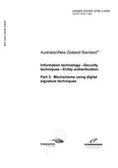 AS/NZS ISO/IEC 9798.3