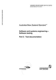 AS/NZS ISO/IEC/IEEE 29119.3:2015