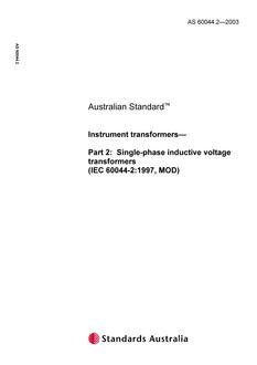 AS 60044.2-2003 AS 60044.2-2003