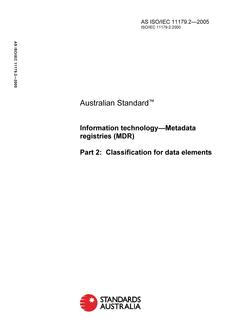 AS ISO IEC 11179.2-2005 AS ISO IEC 11179.2-2005