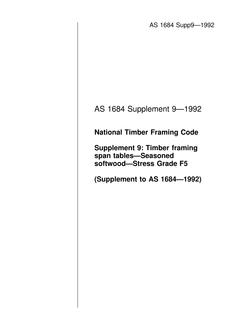 AS 1684 SUPP 9-1992 AS 1684 SUPP 9-1992