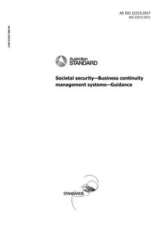 AS ISO 22313:2017