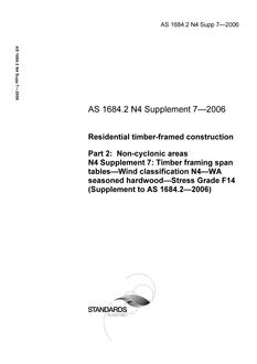AS 1684.2 N4 SUPP 7-2006 AS 1684.2 N4 SUPP 7-2006