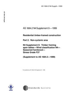 AS 1684.2 N4 SUPP 9 AS 1684.2 N4 SUPP 9