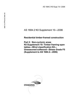 AS 1684.2 N3 SUPP 10-2006 AS 1684.2 N3 SUPP 10-2006