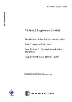 AS 1684.2 SUPP 0-1999 AS 1684.2 SUPP 0-1999
