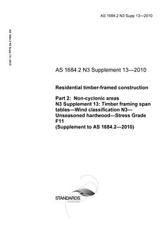 AS 1684.2 N3 Supp 13-2010 AS 1684.2 N3 Supp 13-2010
