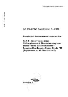 AS 1684.2 N3 Supp 8-2010 AS 1684.2 N3 Supp 8-2010