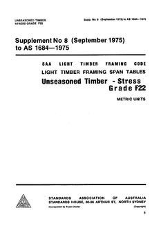 AS 1684 SUPP 8 AS 1684 SUPP 8