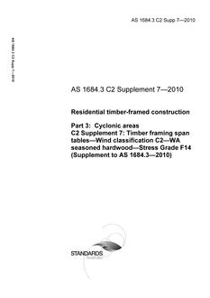 AS 1684.3 C2 Supp 7 AS 1684.3 C2 Supp 7