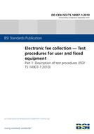 BS DD CEN ISO/TS 14907-1:2010 BS DD CEN ISO/TS 14907-1:2010