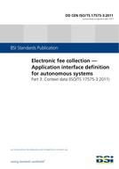BS DD CEN ISO/TS 17575-3:2011 BS DD CEN ISO/TS 17575-3:2011