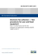 BS DD CEN ISO/TS 14907-2:2011 BS DD CEN ISO/TS 14907-2:2011