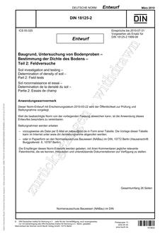 DIN 18125-2 - DRAFT
