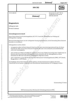 DIN 582 - DRAFT