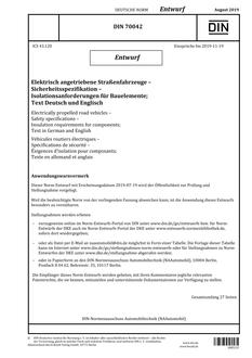 DIN 70042 - DRAFT