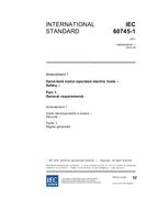 IEC 60745-1 Amd.1 Ed. 3.0 en:2002 IEC 60745-1 Amd.1 Ed. 3.0 en:2002