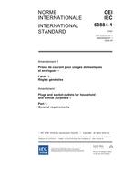IEC 60884-1 Amd.1 Ed. 3.0 b:2006 IEC 60884-1 Amd.1 Ed. 3.0 b:2006
