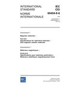 IEC 60404-8-6 Amd.1 Ed. 2.0 b:2007 IEC 60404-8-6 Amd.1 Ed. 2.0 b:2007
