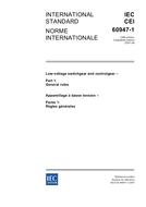 IEC 60947-1 Ed. 5.0 b:2007 IEC 60947-1 Ed. 5.0 b:2007