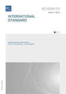 IEC 60534-2-3 Ed. 3.0 en:2015 IEC 60534-2-3 Ed. 3.0 en:2015