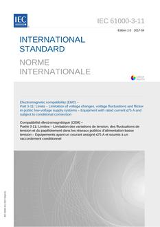 IEC 61000-3-11 Ed. 2.0 b IEC 61000-3-11 Ed. 2.0 b