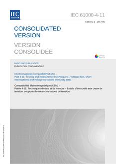 IEC 61000-4-11 Ed. 2.1 b:2017 IEC 61000-4-11 Ed. 2.1 b:2017