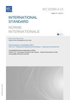 IEC 61000-4-12 Ed. 3.0 b IEC 61000-4-12 Ed. 3.0 b
