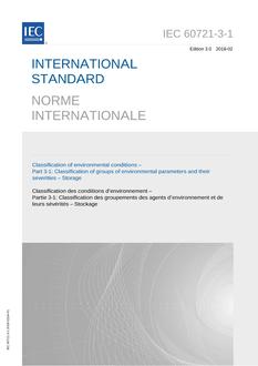 IEC 60721-3-1 Ed. 3.0 b IEC 60721-3-1 Ed. 3.0 b