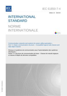 IEC 61850-7-4 Ed. 2.0 b:2010 IEC 61850-7-4 Ed. 2.0 b:2010
