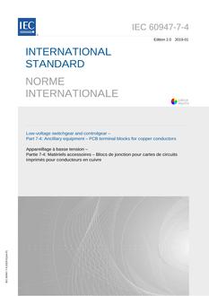 IEC 60947-7-4 Ed. 2.0 b IEC 60947-7-4 Ed. 2.0 b