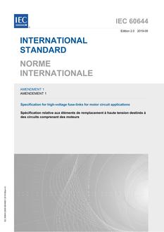 IEC 60644 Amd.1 Ed. 2.0 b:2019 IEC 60644 Amd.1 Ed. 2.0 b:2019