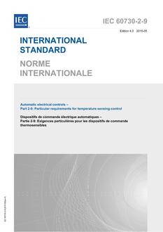 IEC 60730-2-9 Ed. 4.0 b:2015 IEC 60730-2-9 Ed. 4.0 b:2015