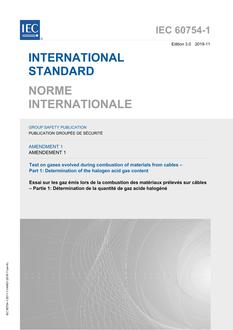 IEC 60754-1 Amd.1 Ed. 3.0 b:2019 IEC 60754-1 Amd.1 Ed. 3.0 b:2019