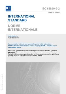 IEC 61850-9-2 Amd.1 Ed. 2.0 b:2020 IEC 61850-9-2 Amd.1 Ed. 2.0 b:2020
