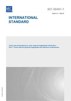 IEC 60401-1 Ed. 2.0 en:2020 IEC 60401-1 Ed. 2.0 en:2020