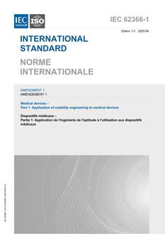 IEC 62366-1 Amd.1 Ed. 1.0 b:2020 IEC 62366-1 Amd.1 Ed. 1.0 b:2020