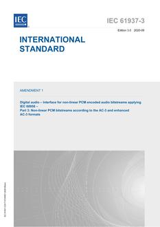IEC 61937-3 Amd.1 Ed. 3.0 en:2020 IEC 61937-3 Amd.1 Ed. 3.0 en:2020