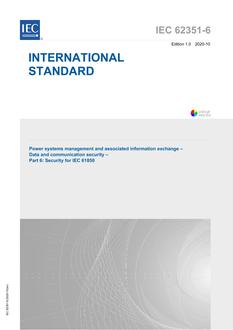IEC 62351-6 Ed. 1.0 en:2020 IEC 62351-6 Ed. 1.0 en:2020