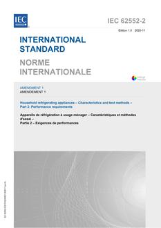 IEC 62552-2 Amd.1 Ed. 1.0 b:2020 IEC 62552-2 Amd.1 Ed. 1.0 b:2020