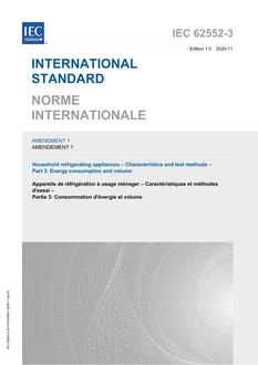IEC 62552-3 Amd.1 Ed. 1.0 b:2020 IEC 62552-3 Amd.1 Ed. 1.0 b:2020
