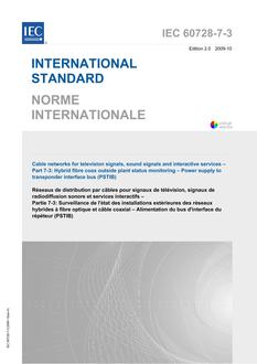 IEC 60728-7-3 Ed. 2.0 b IEC 60728-7-3 Ed. 2.0 b