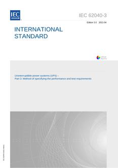 IEC 62040-3 Ed. 3.0 en:2021 IEC 62040-3 Ed. 3.0 en:2021