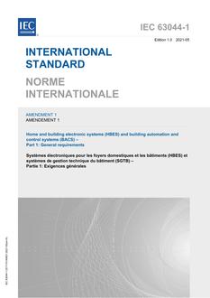 IEC 63044-1 Amd. 1 Ed. 1.0 b:2021 IEC 63044-1 Amd. 1 Ed. 1.0 b:2021