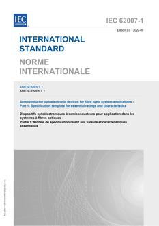 IEC 62007-1 Amd. 1 Ed. 3.0 b:2022 IEC 62007-1 Amd. 1 Ed. 3.0 b:2022