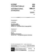 IEC 60598-2-1 Amd.1 Ed. 1.0 b:1987 IEC 60598-2-1 Amd.1 Ed. 1.0 b:1987