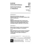 IEC 60444-1 Amd.1 Ed. 2.0 b:1999 IEC 60444-1 Amd.1 Ed. 2.0 b:1999